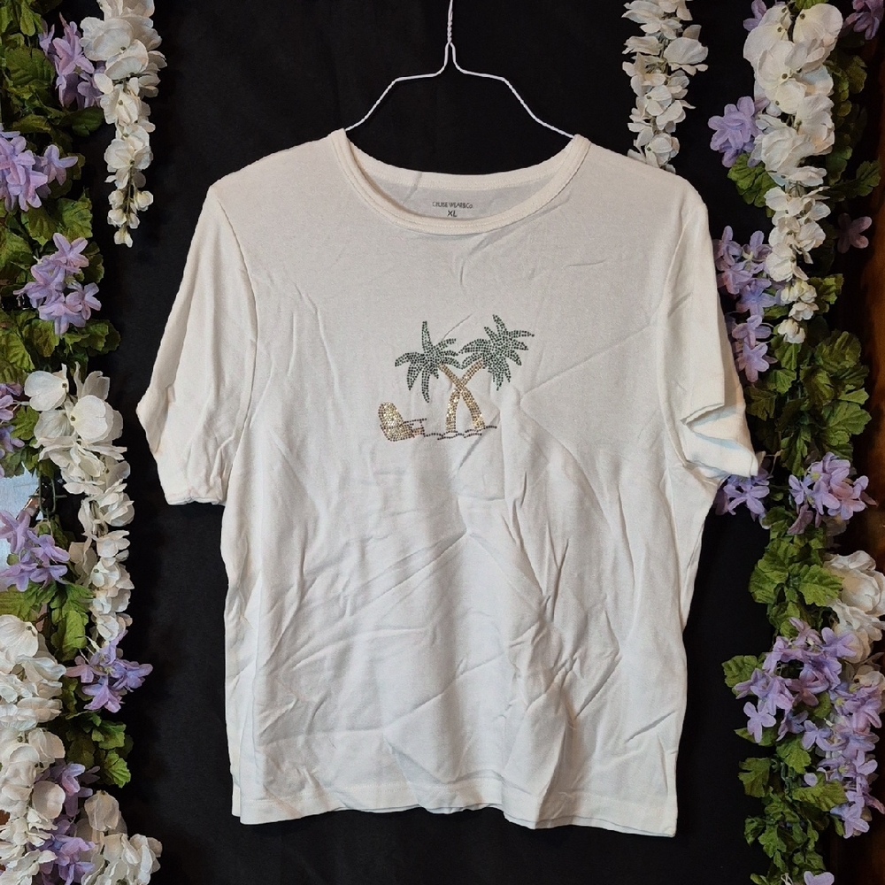 Cruise Wear & Co. Cream Cotton Tee - XL